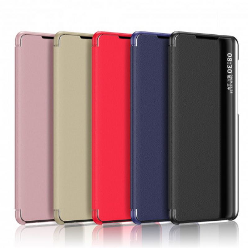 View Cover Xiaomi Redmi Note 10/10S/Poco M5s Simili Cuir Premium