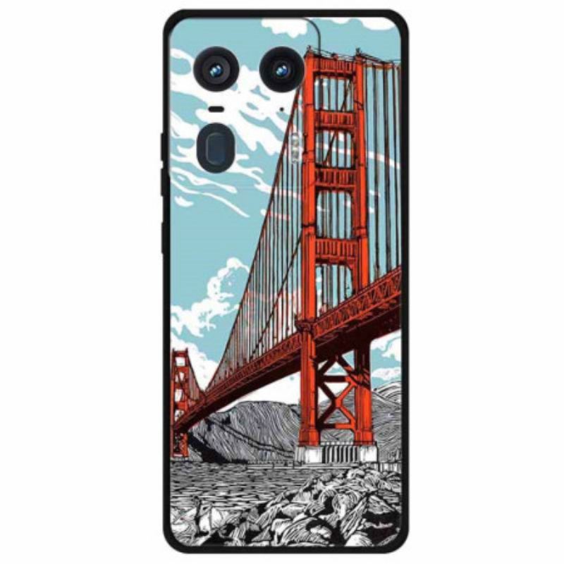 Coque Motorola Edge 50 Ultra Golden Gate