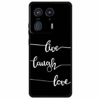 Coque Motorola Edge 50 Ultra LIve Laugh Love