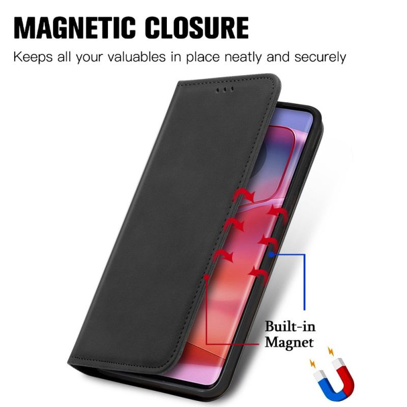 Flip Cover Motorola Edge 50 Ultra Effet Daim