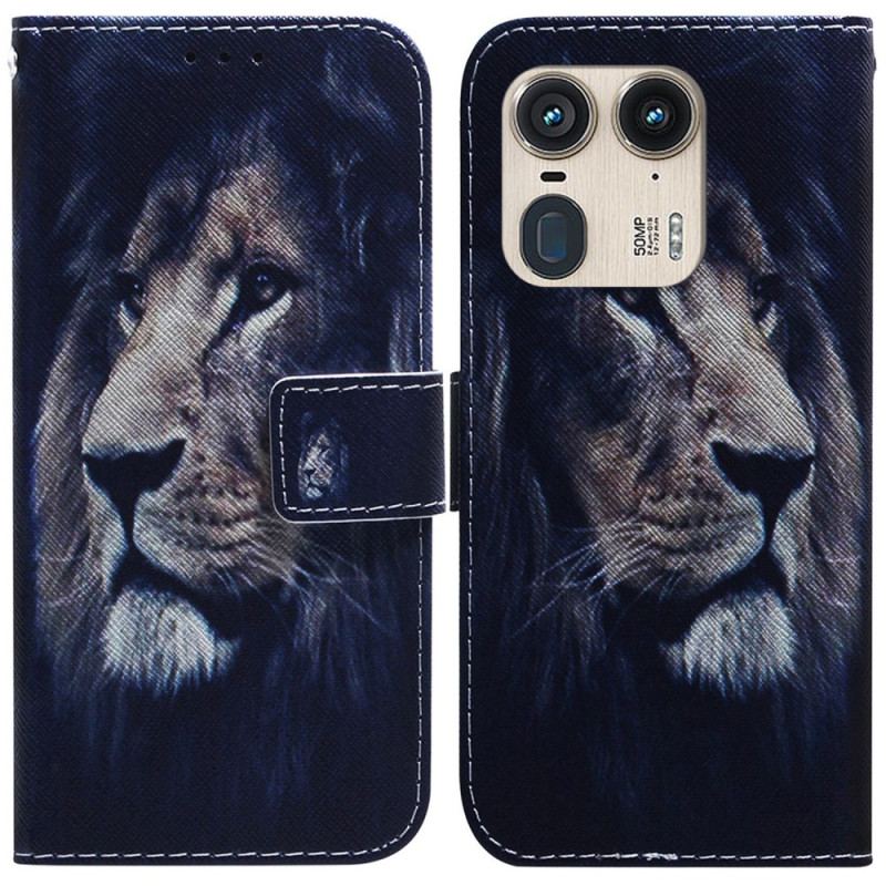 Housse Motorola Edge 50 Ultra Dreaming Lion