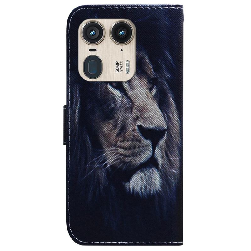 Housse Motorola Edge 50 Ultra Dreaming Lion