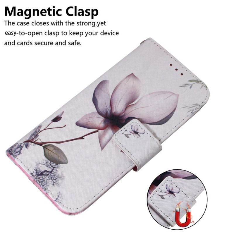 Housse Motorola Edge 50 Ultra Fleur Rose