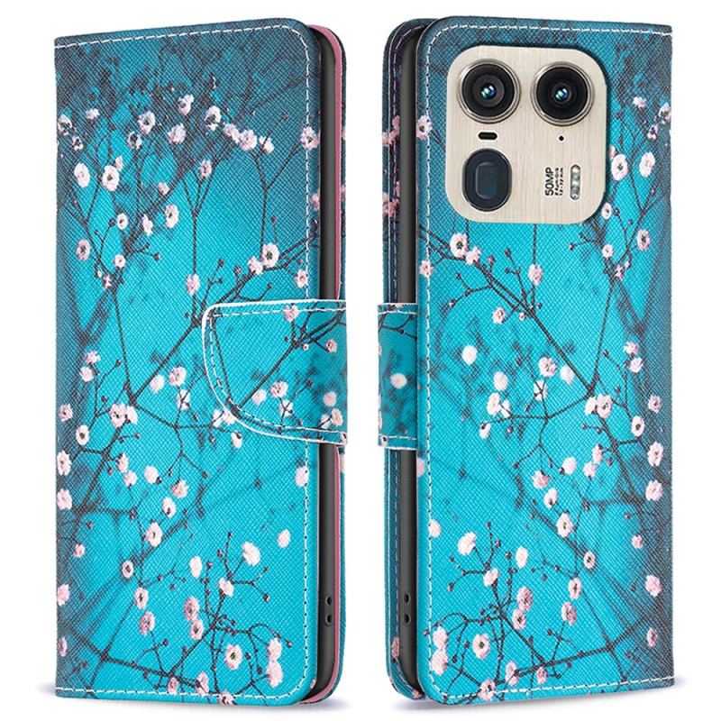 Housse Motorola Edge 50 Ultra Fleurs de Prunier