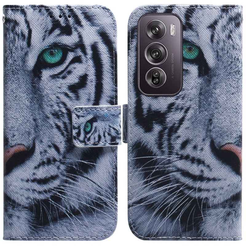 Housse Oppo Reno 12 Pro 5G Tigre Blanc