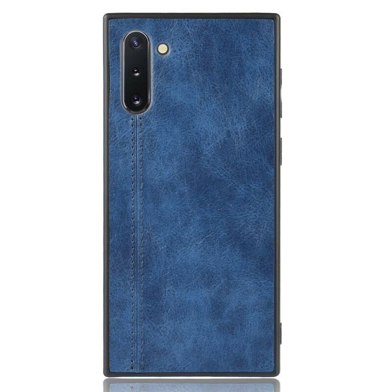 Coque Samsung Galaxy Note 10 Effet Cuir Couture