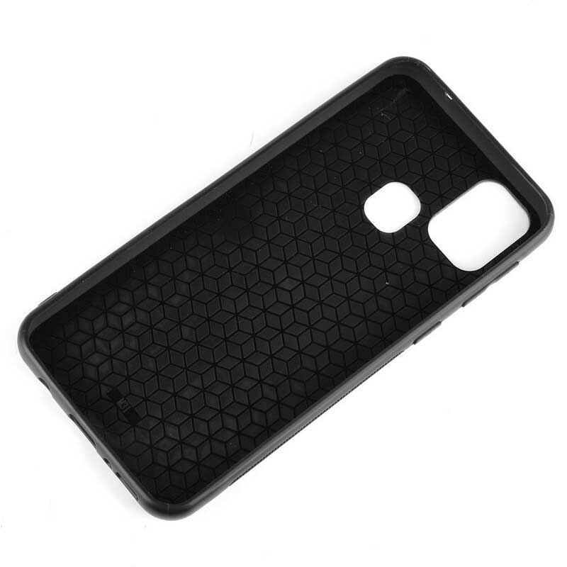 Coque Samsung Galaxy M31 Effet Cuir Couture