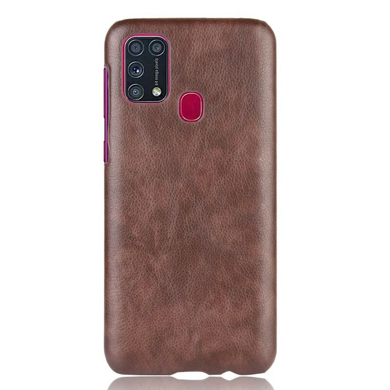 Coque Samsung Galaxy M31 Effet Cuir Litchi Performance