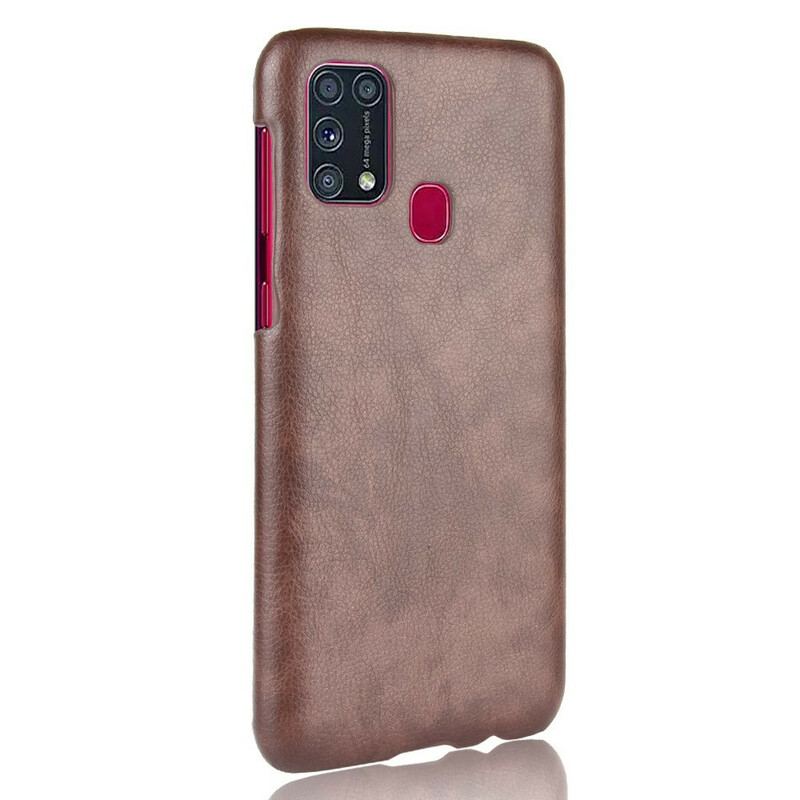 Coque Samsung Galaxy M31 Effet Cuir Litchi Performance