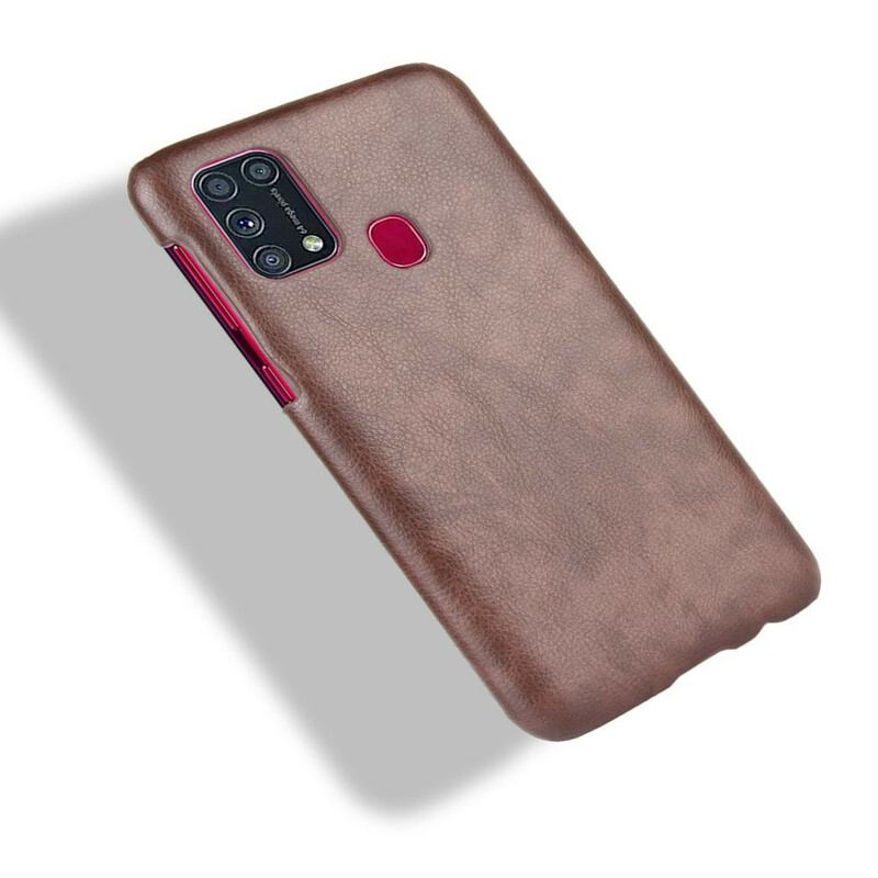 Coque Samsung Galaxy M31 Effet Cuir Litchi Performance