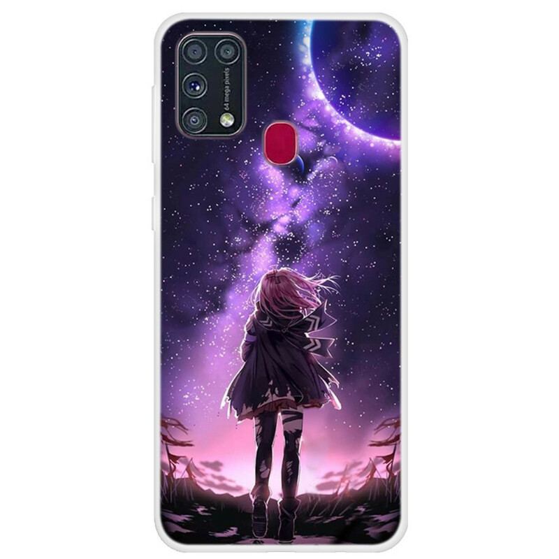 Coque Samsung Galaxy M31 Pleine Lune Magique