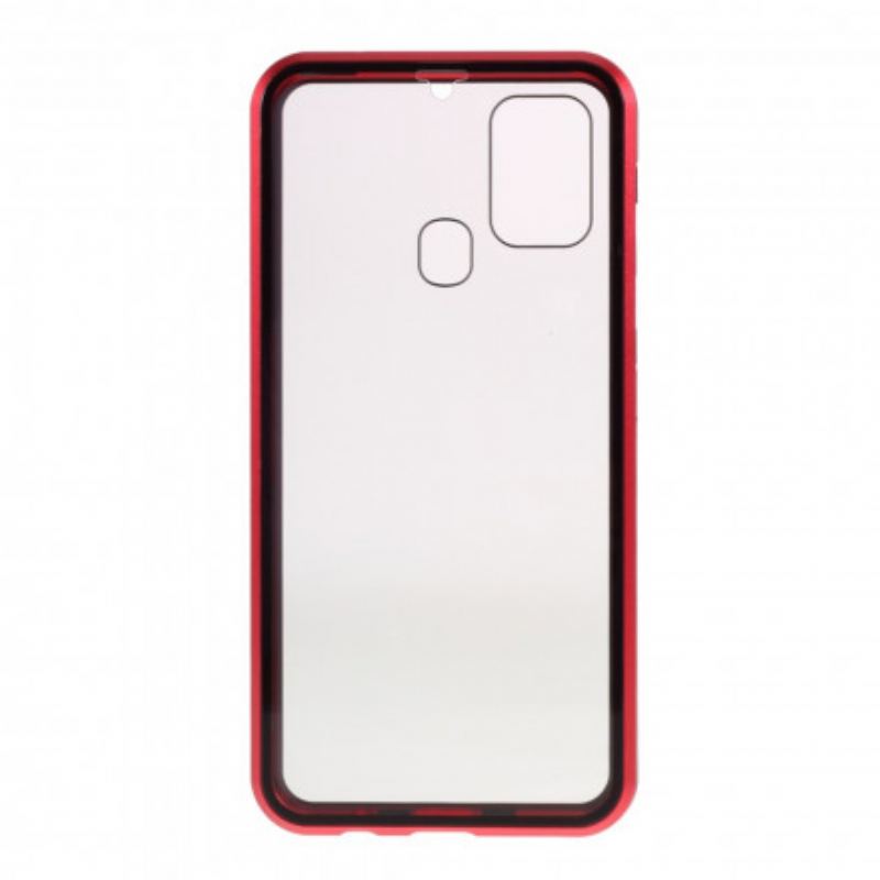 Coque Samsung Galaxy M31 Rebords Métal et Verre Trempé