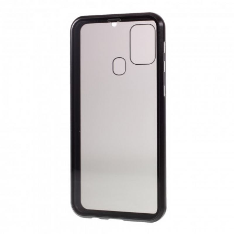 Coque Samsung Galaxy M31 Rebords Métal et Verre Trempé