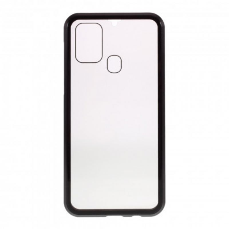 Coque Samsung Galaxy M31 Rebords Métal et Verre Trempé