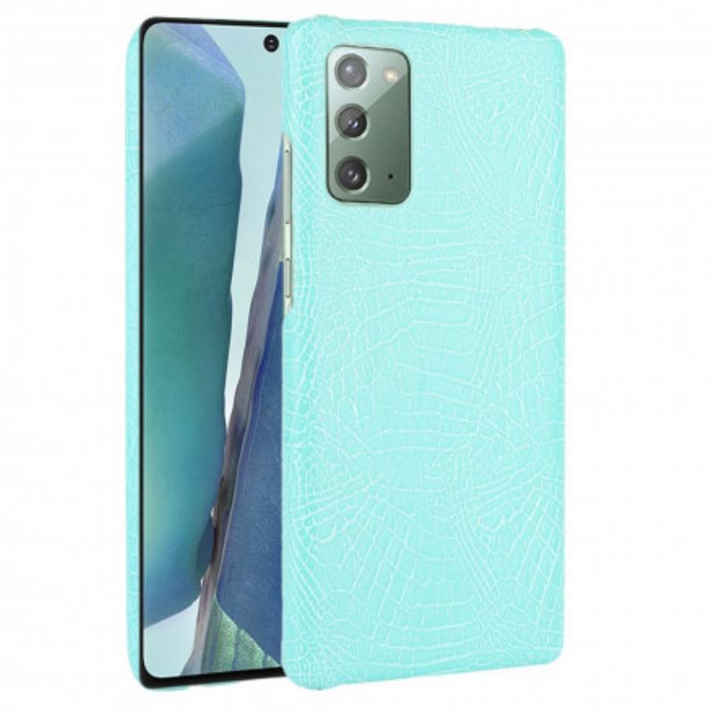 Coque Samsung Galaxy Note 20 Effet Peau de Crocodile