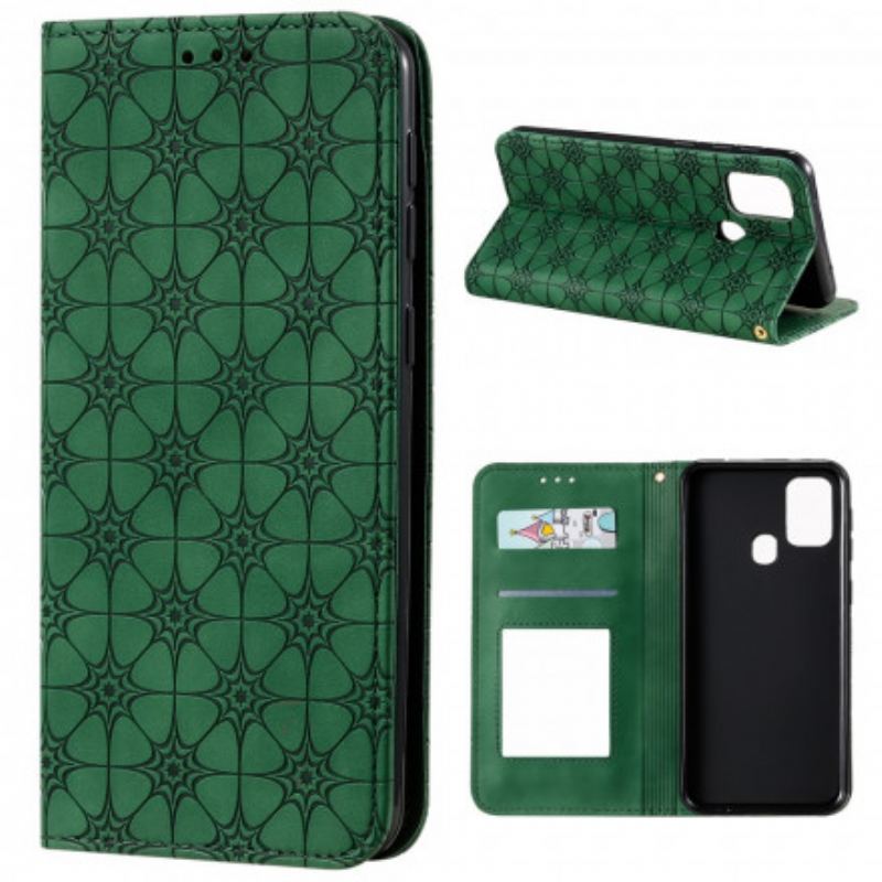 Flip Cover Samsung Galaxy M31 Fleurs Baroques