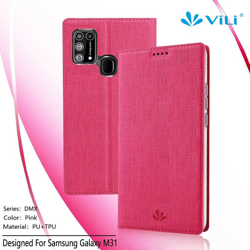 Flip Cover Samsung Galaxy M31 Texturée VILI DMX