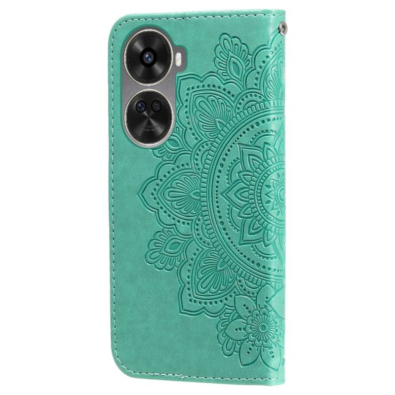 Housse Huawei Nova 12 SE Motif Floral à Lanière