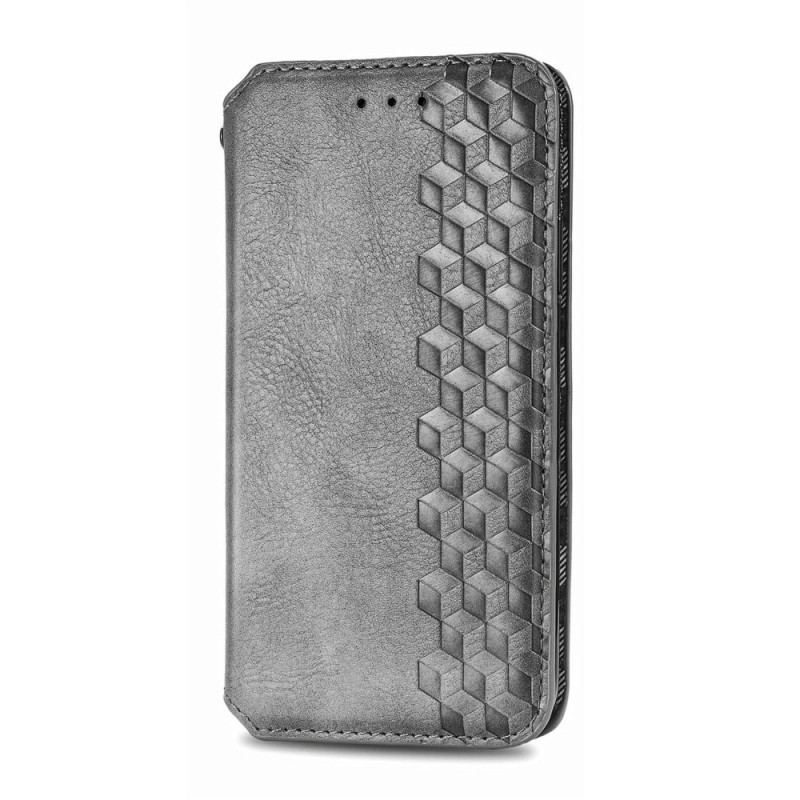 Flip Cover Motorola Edge 20 Effet Cuir Texture Diamant