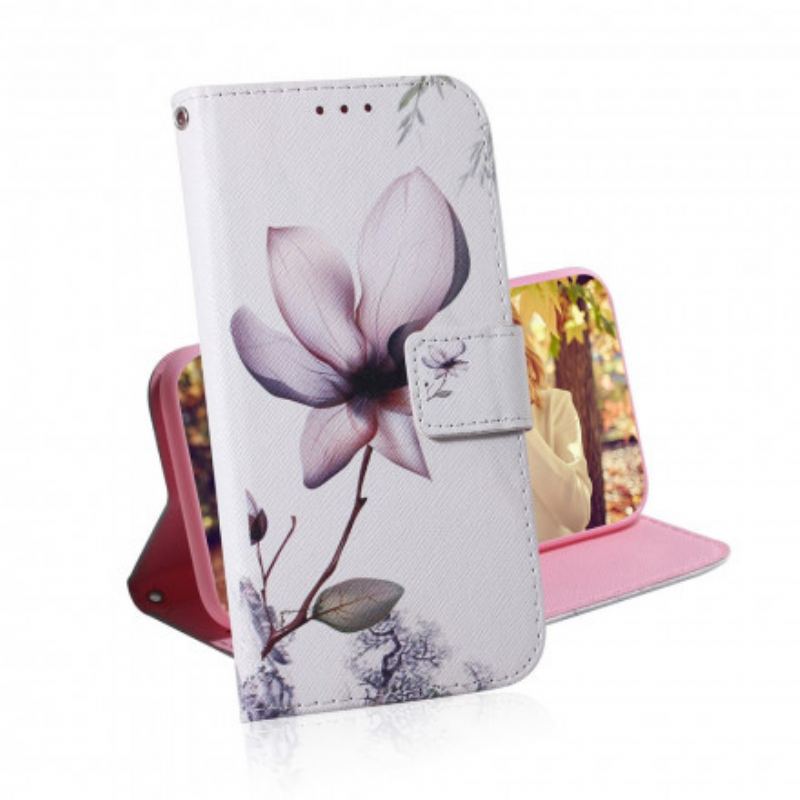 Housse Motorola Edge 20 Fleur Vieux Rose