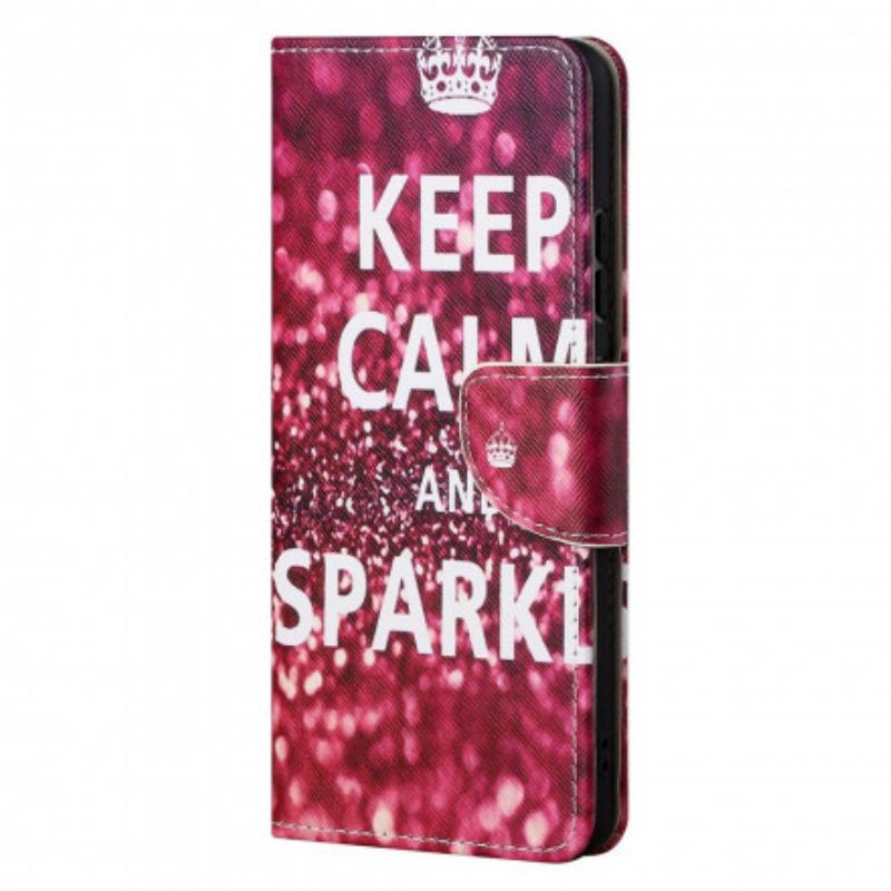 Housse Motorola Edge 20 Keep Calm and Sparkle