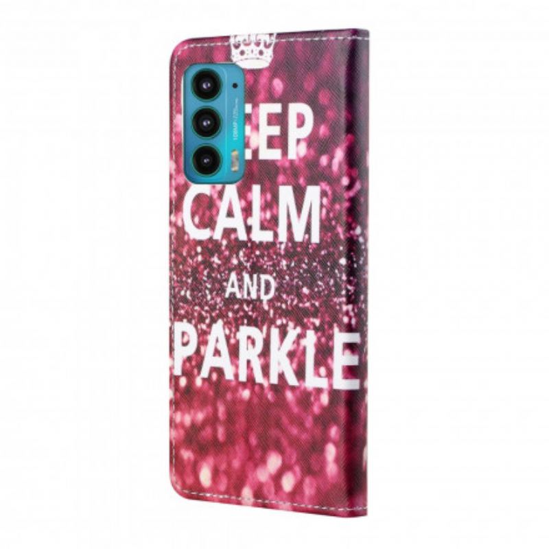 Housse Motorola Edge 20 Keep Calm and Sparkle