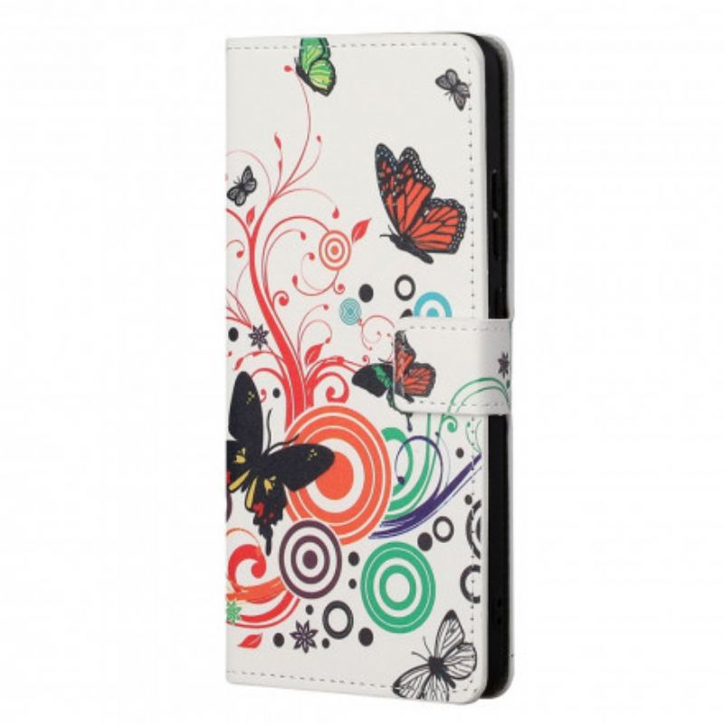 Housse Motorola Edge 20 Papillons et Fleurs