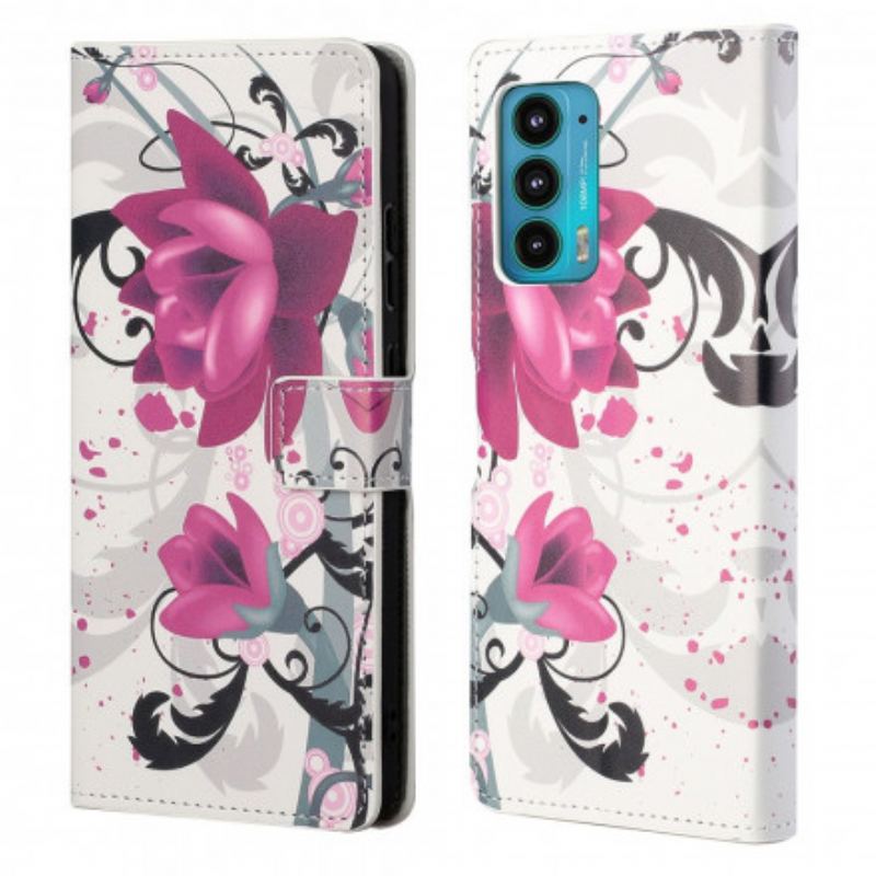 Housse Motorola Edge 20 Tropical Flowers