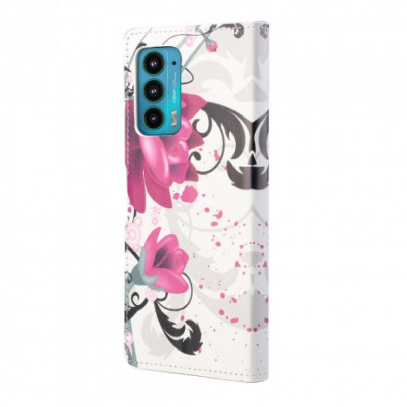 Housse Motorola Edge 20 Tropical Flowers