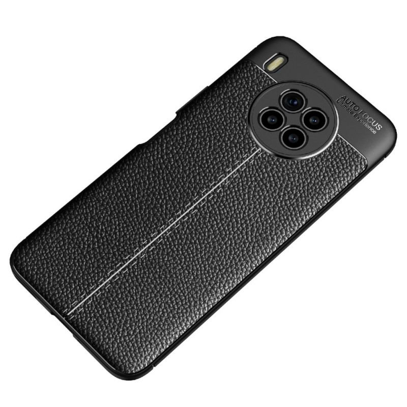 Coque Honor 50 Lite / Huawei Nova 8i Effet Cuir Litchi Double Line