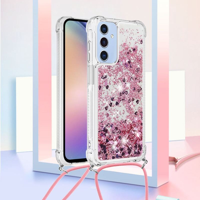 Coque à Cordon Samsung Galaxy A15 5G Paillettes