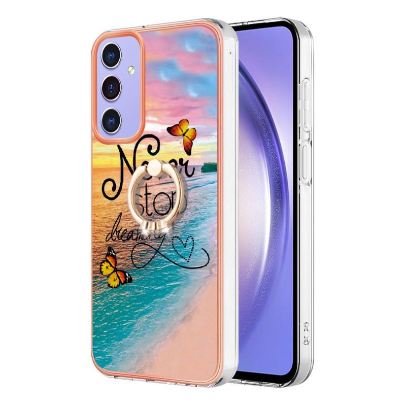 Coque Samsung Galaxy A15 5G Anneau-Support Motif