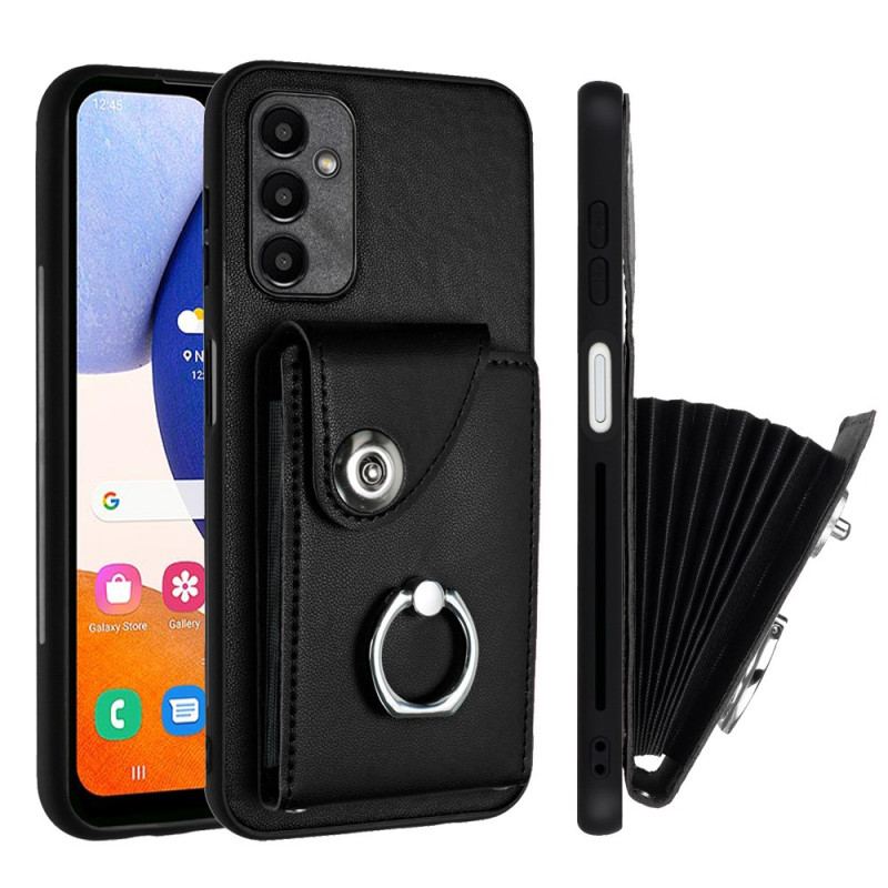 Coque Samsung Galaxy A15 5G Porte-Cartes à Soufflets