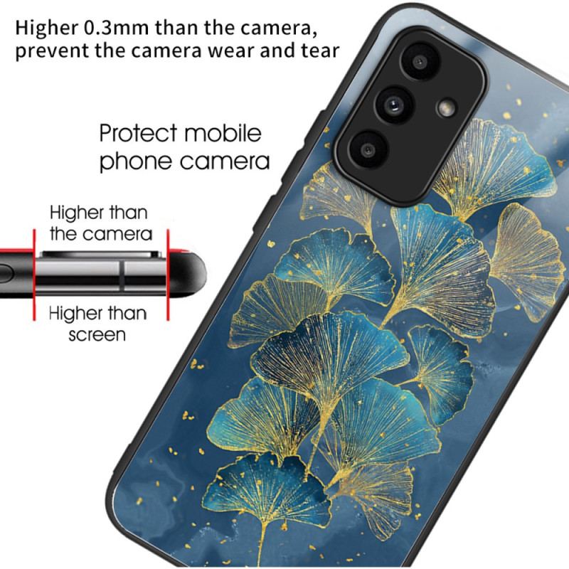 Coque Samsung Galaxy A15 5G / A15 Verre Trempé Feuilles de Ginkgo