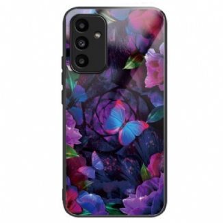 Coque Samsung Galaxy A15 5G / A15 Verre Trempé Papillons Colorés