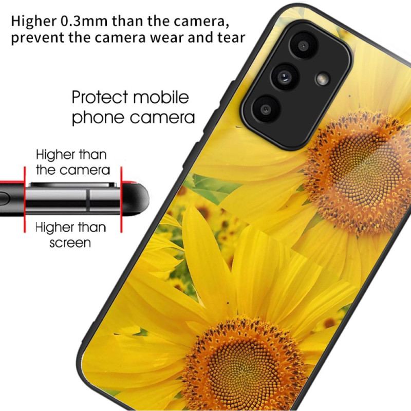 Coque Samsung Galaxy A15 5G / A15 Verre Trempé Tournesols