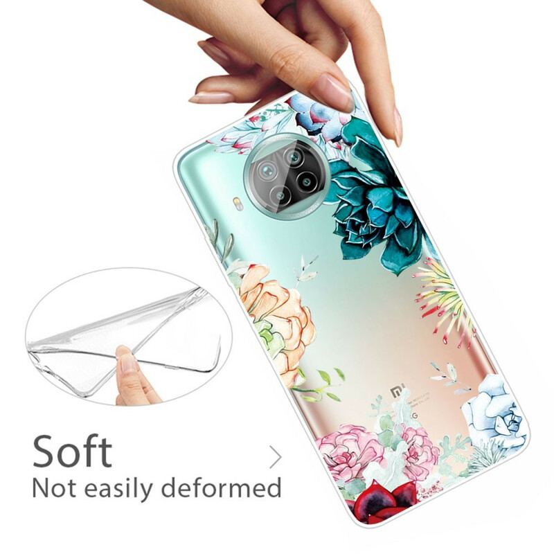 Coque Xiaomi Mi 10T Lite 5G / Redmi Note 9 Pro 5G Fleurs Aquarelle