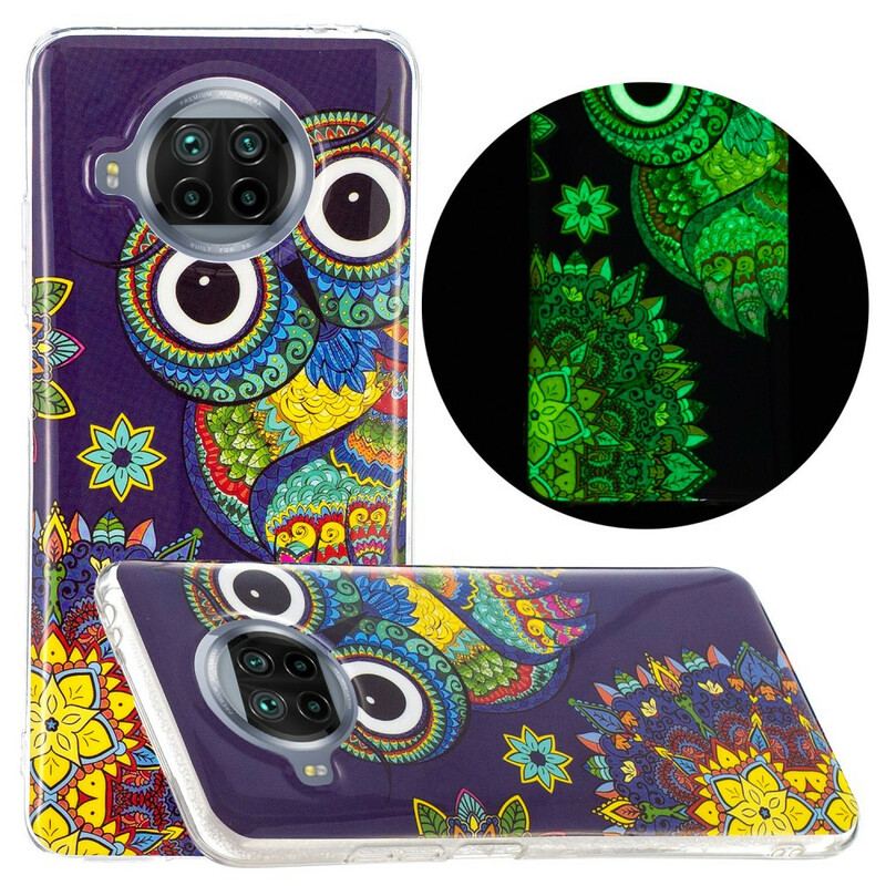 Coque Xiaomi Mi 10T Lite 5G / Redmi Note 9 Pro 5G Hibou Mandala Fluo