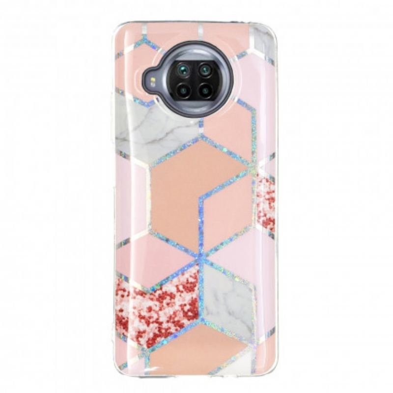 Coque Xiaomi Mi 10T Lite 5G  / Redmi Note 9 Pro 5G Marbre Design Paillettes