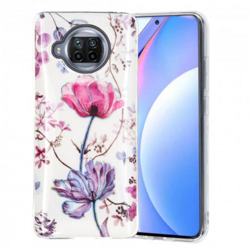 Coque Xiaomi Mi 10T Lite 5G  / Redmi Note 9 Pro 5G Marbrée Fleurs