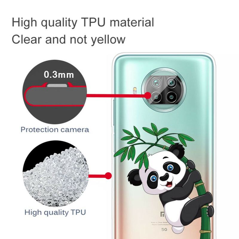 Coque Xiaomi Mi 10T Lite 5G / Redmi Note 9 Pro 5G Panda Sur Le Bambou