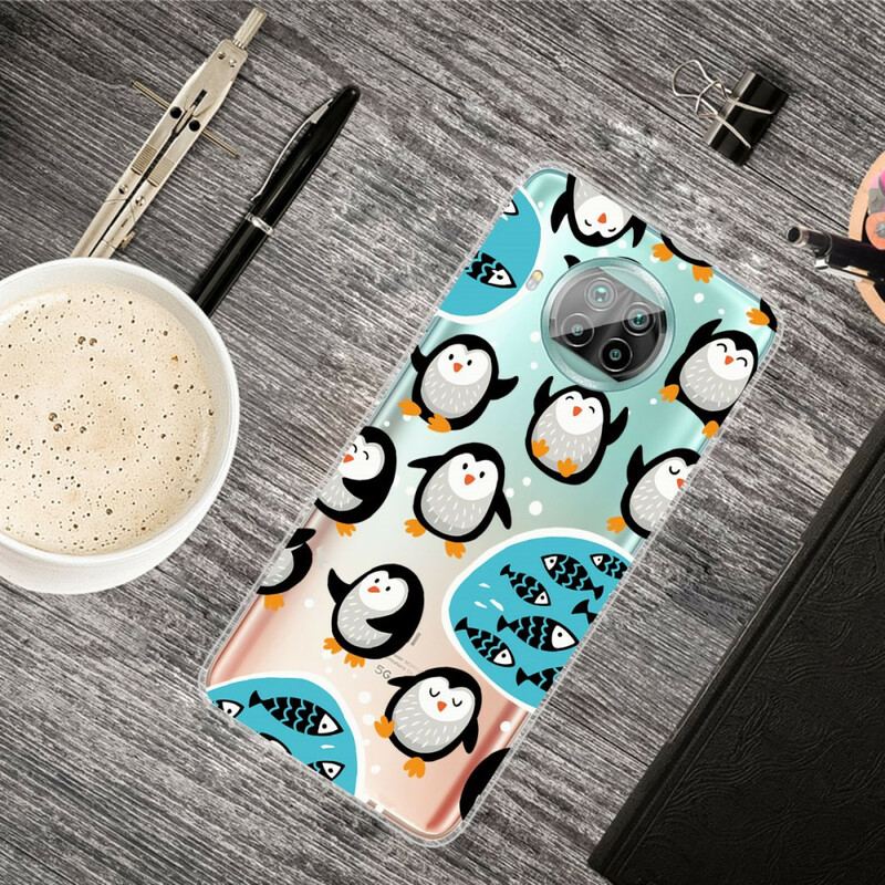 Coque Xiaomi Mi 10T Lite 5G / Redmi Note 9 Pro 5G Pingouins et Poissons