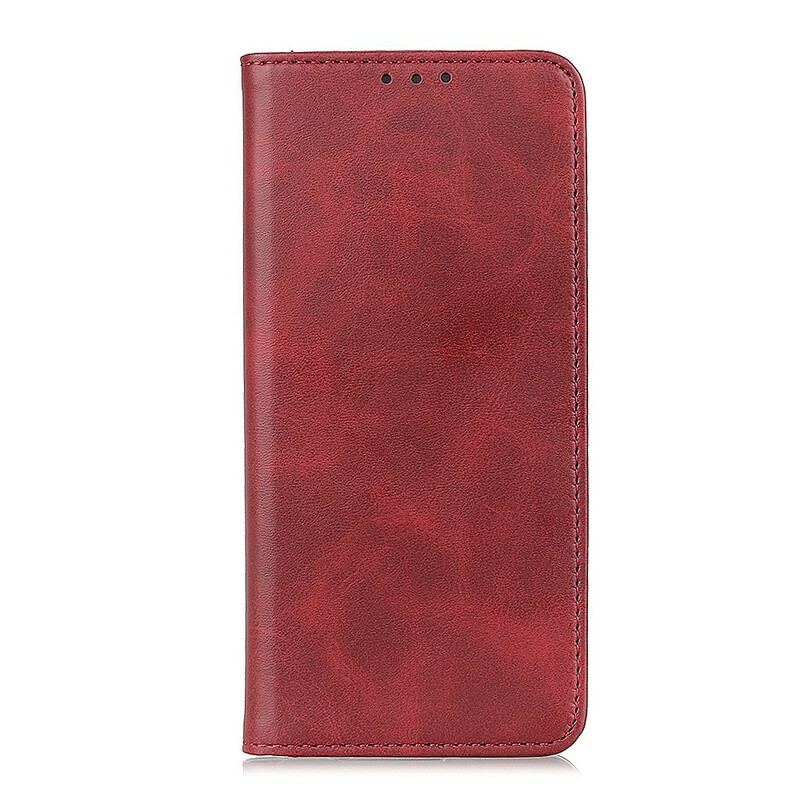 Flip Cover Xiaomi Mi 10T Lite 5G / Redmi Note 9 Pro 5G Cuir Fendu