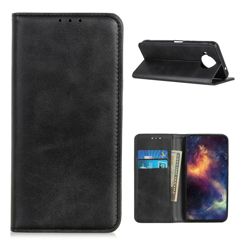 Flip Cover Xiaomi Mi 10T Lite 5G / Redmi Note 9 Pro 5G Cuir Fendu