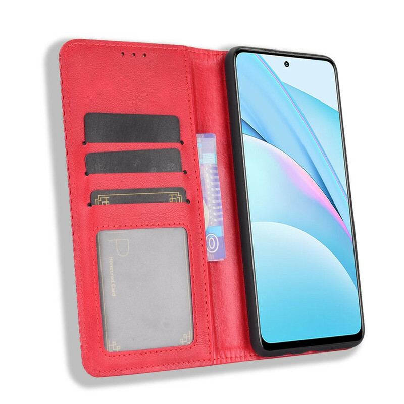 Flip Cover Xiaomi Mi 10T Lite 5G / Redmi Note 9 Pro 5G Effet Vintage