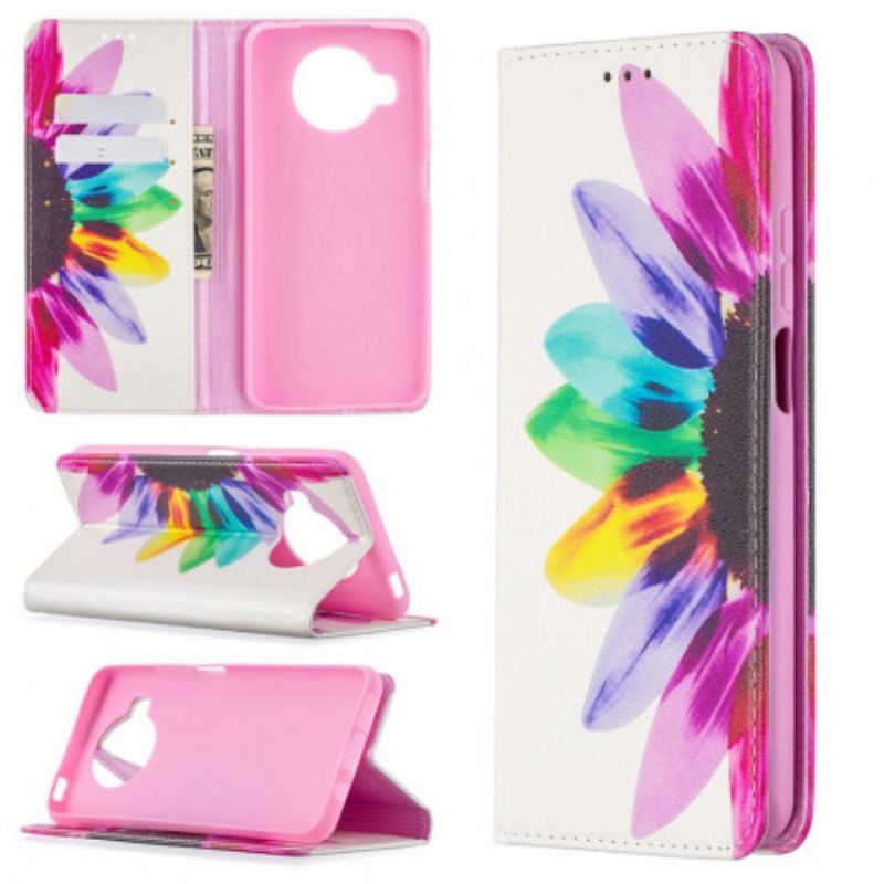 Flip Cover Xiaomi Mi 10T Lite 5G  / Redmi Note 9 Pro 5G Fleur Aquarelle