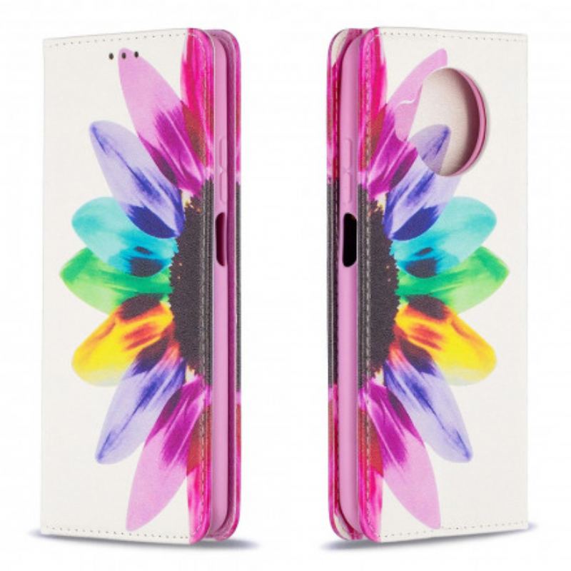 Flip Cover Xiaomi Mi 10T Lite 5G  / Redmi Note 9 Pro 5G Fleur Aquarelle