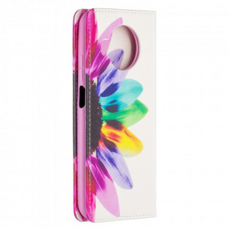 Flip Cover Xiaomi Mi 10T Lite 5G  / Redmi Note 9 Pro 5G Fleur Aquarelle