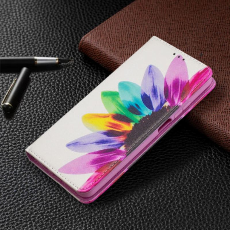 Flip Cover Xiaomi Mi 10T Lite 5G  / Redmi Note 9 Pro 5G Fleur Aquarelle