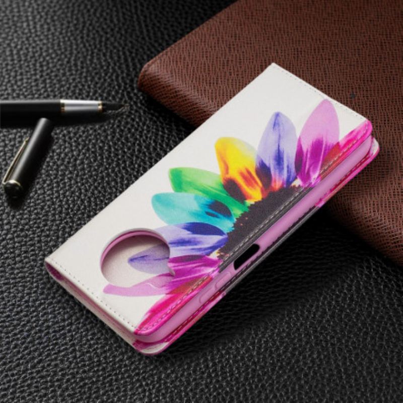 Flip Cover Xiaomi Mi 10T Lite 5G  / Redmi Note 9 Pro 5G Fleur Aquarelle